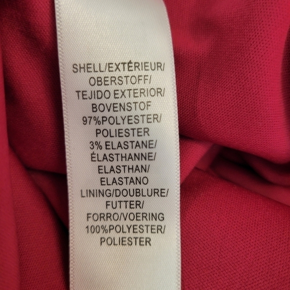 Adriana Papell Fuschia Pink Ruffle Sheath Dress - Picture 8 of 9